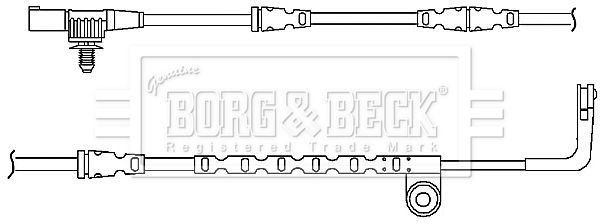 BORG & BECK Сигнализатор, износ тормозных колодок BWL3040